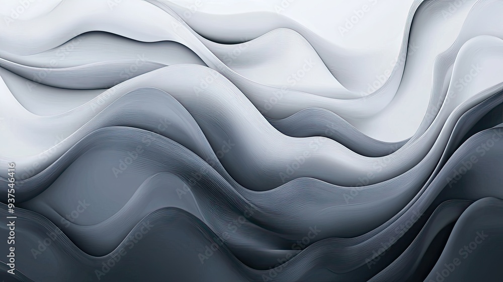 Poster gradient vector featuring a dynamic blend from dark gray to light silver