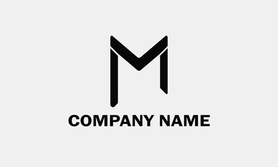 Creative letter logo for business and enterprise, designed as a monogram MP TEMPLATE VECTOR