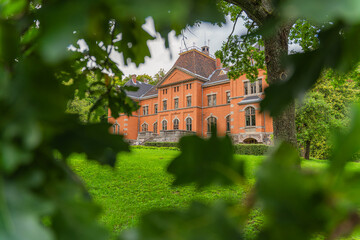 An old manor in the green park