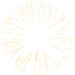 Obraz premium Gold Glowing Transparent Firework. New Year Sparkler Star