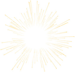 Obraz premium Gold Glowing Transparent Firework. New Year Sparkler Star