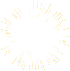 Obraz premium Gold Glowing Transparent Firework. New Year Sparkler Star