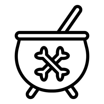 recommend clip art: Mortar icon in outline style