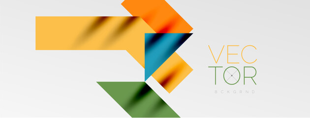 Obraz premium Minimal composition abstract lines and triangles background. Vector Illustration For Wallpaper, Banner, Background, Card, Book Illustration, landing page