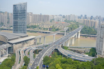 Architecture in Chongqing, China.