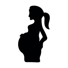 Pregnant woman Silhoute