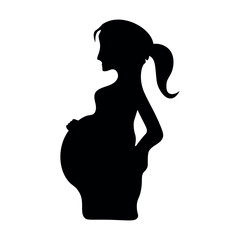 Pregnant woman Silhoute