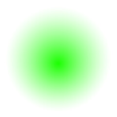 Glowing green light effect