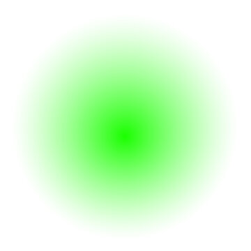 Glowing green light effect