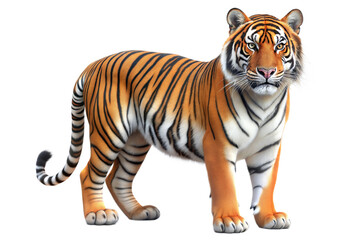 Obraz premium tiger clipart 3d on a transparent background