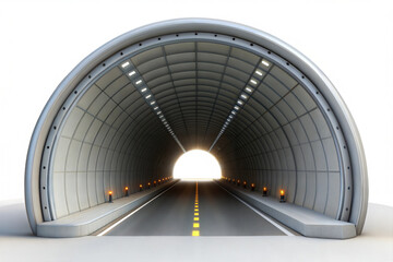 Naklejka premium tunnel clipart 3d on a transparent background