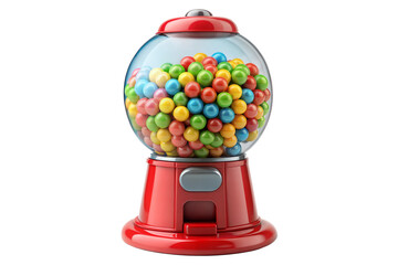 gumball machine clipart 3d on a transparent background