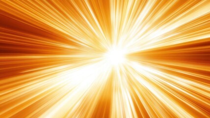 Obraz premium A vibrant burst of golden light radiating outward, symbolizing energy, warmth, and illumination in a dynamic visual display.