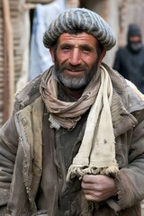 Obraz premium Portrait of a Middle Eastern Man with a Warm Smile