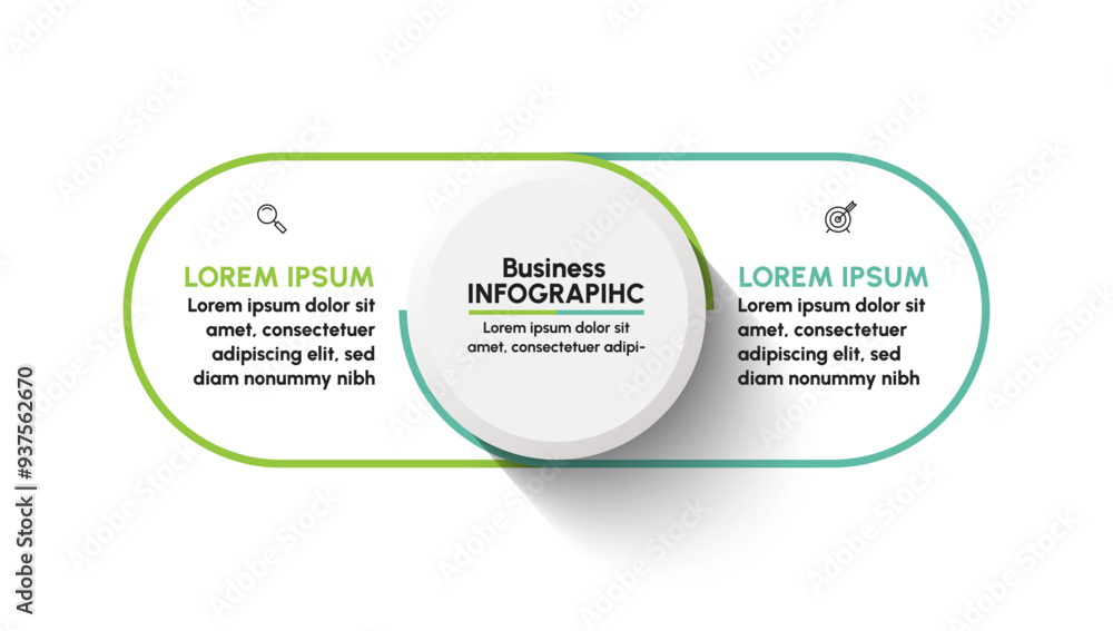 Wall mural business data visualization. timeline infographic icons designed for abstract background template