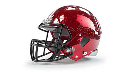 Fototapeta premium Modern American Football Helmet: Modern American football helmet isolated 