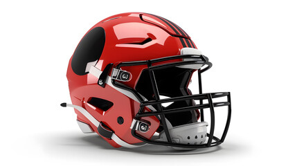 Fototapeta premium Modern American Football Helmet: Modern American football helmet isolated 