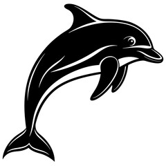 Dolphin silhouette Vector