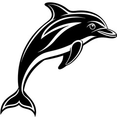 Dolphin silhouette Vector SVG