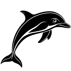 Dolphin silhouette Vector
