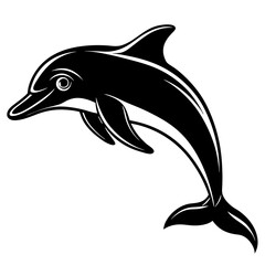 Dolphin silhouette Vector SVG
