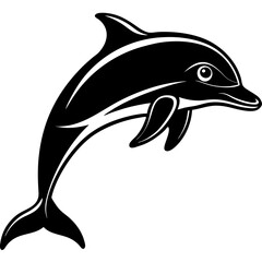 Dolphin silhouette Vector SVG