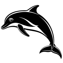 Dolphin silhouette Vector SVG