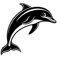 Dolphin silhouette Vector SVG