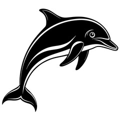 Dolphin silhouette Vector SVG
