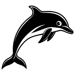 Obraz premium Dolphin silhouette Vector SVG