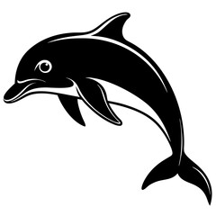 Dolphin silhouette Vector SVG