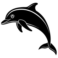 Dolphin silhouette Vector SVG