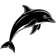 Dolphin silhouette Vector SVG