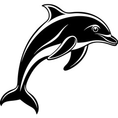 Dolphin silhouette Vector SVG