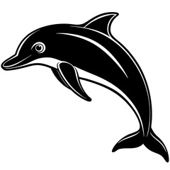 Dolphin silhouette Vector SVG