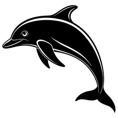 Dolphin silhouette Vector SVG