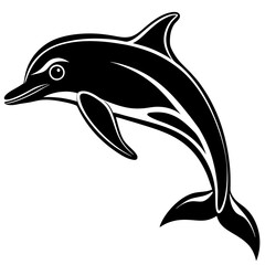 Dolphin silhouette Vector SVG
