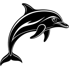 Dolphin silhouette Vector