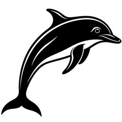 Dolphin silhouette Vector