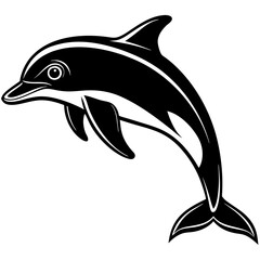 Dolphin silhouette Vector