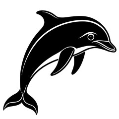 Dolphin silhouette Vector