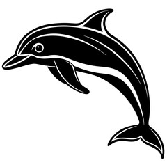 Dolphin silhouette Vector