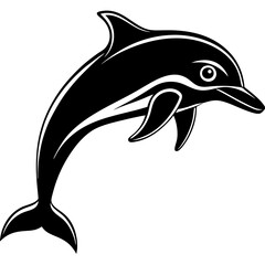 Dolphin silhouette Vector