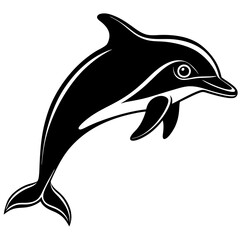 Dolphin silhouette Vector