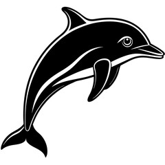 Dolphin silhouette Vector