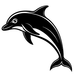 Fototapeta premium Dolphin silhouette Vector