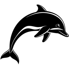 Dolphin silhouette Vector