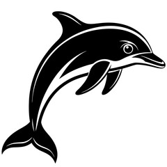 Dolphin silhouette Vector