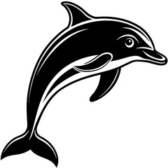 Dolphin silhouette Vector