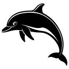 Dolphin silhouette Vector